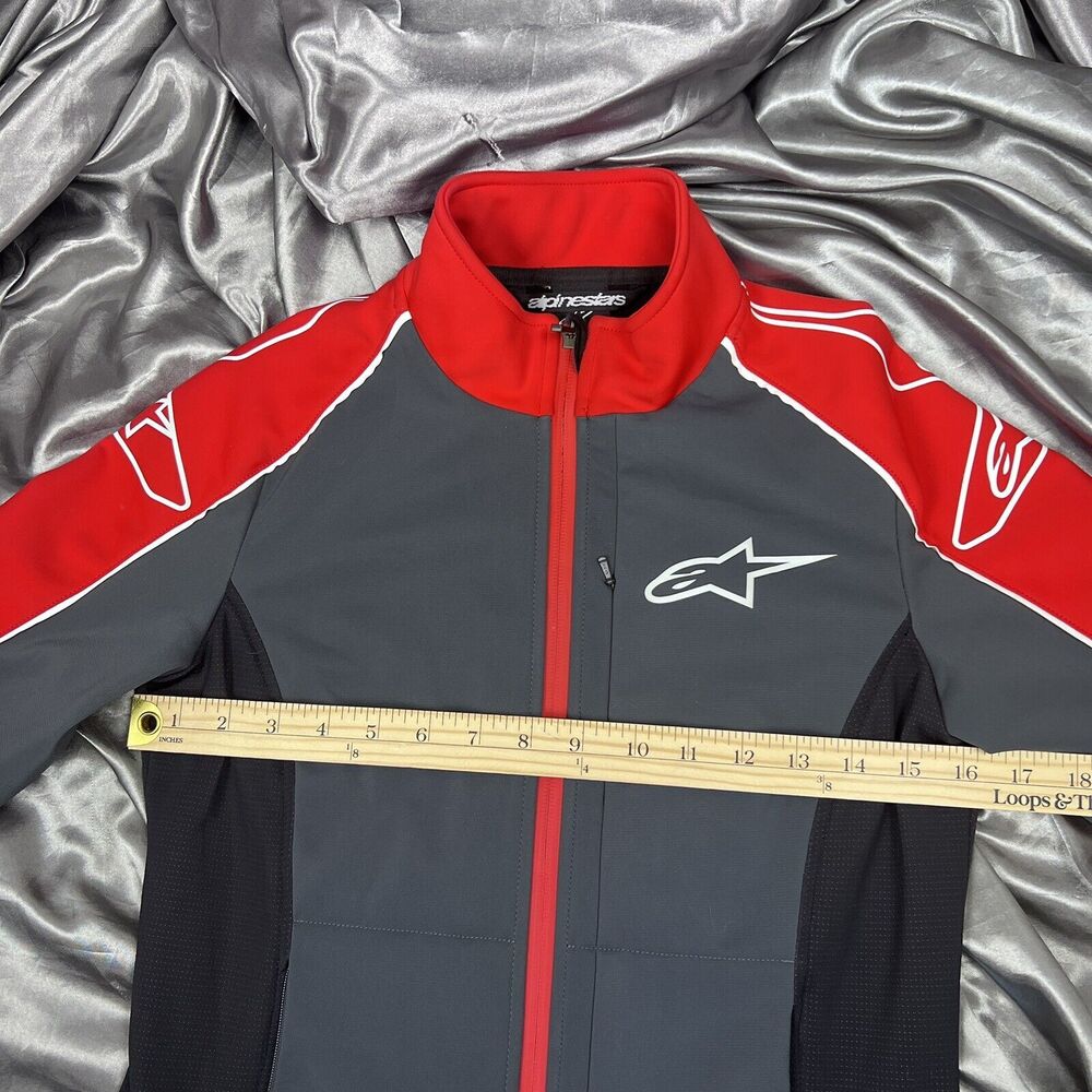 Alpinestars Women’s S Racing Development Livery Jacket Softshell Moto‎ Gray/Red - Picture 15 of 17